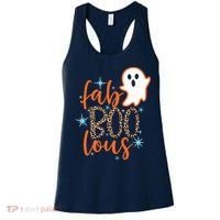 Funny Cute Boo Ghost Halloween Fab-Boo Lous Leopard Women's Tank Top thumb 0