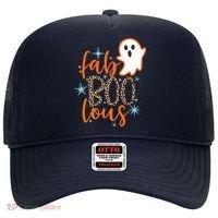 Funny Cute Boo Ghost Halloween Fab-Boo Lous Leopard Hat thumb 0