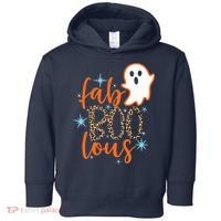 Funny Cute Boo Ghost Halloween Fab-Boo Lous Leopard Toddler Hoodie thumb 0