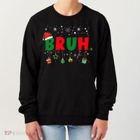 Funny Christmas Bruh Xmas Bruh Matching  Women's Sweatshirt thumb 0