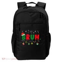 Funny Christmas Bruh Xmas Bruh Matching  Backpack thumb 0