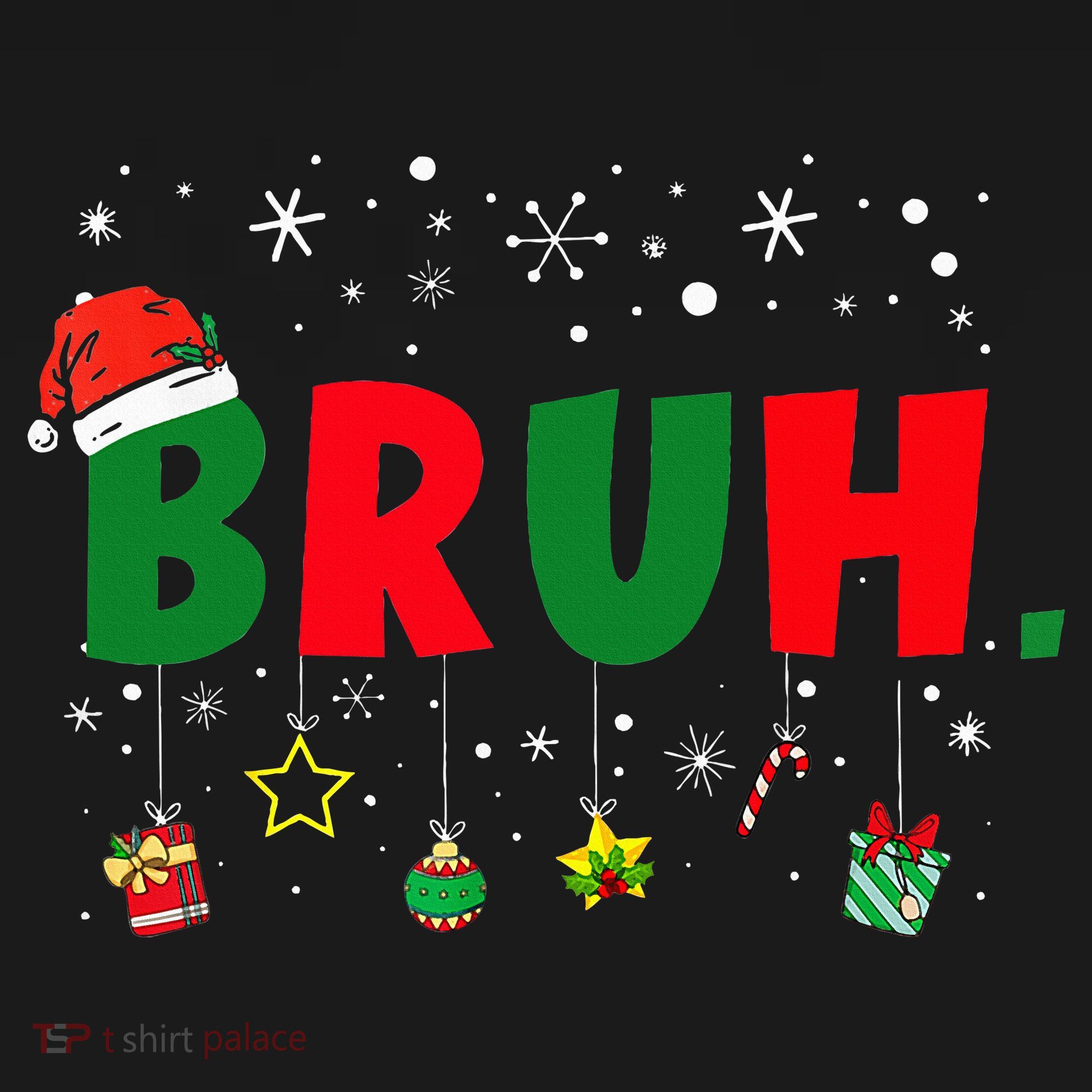 Funny Christmas Bruh Xmas Bruh Matching  Backpack