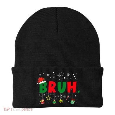 Funny Christmas Bruh Xmas Bruh Matching  Beanie