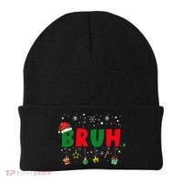 Funny Christmas Bruh Xmas Bruh Matching  Beanie thumb 0