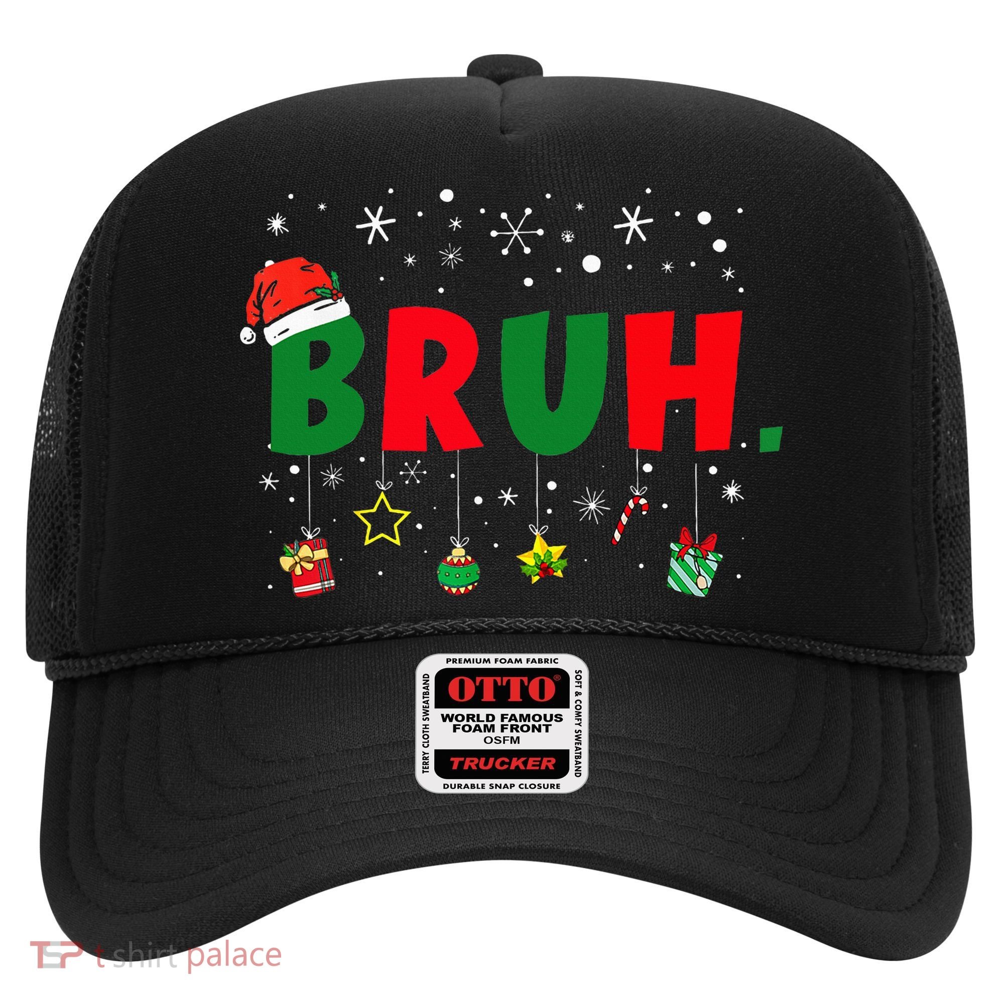 Funny Christmas Bruh Xmas Bruh Matching  Hat