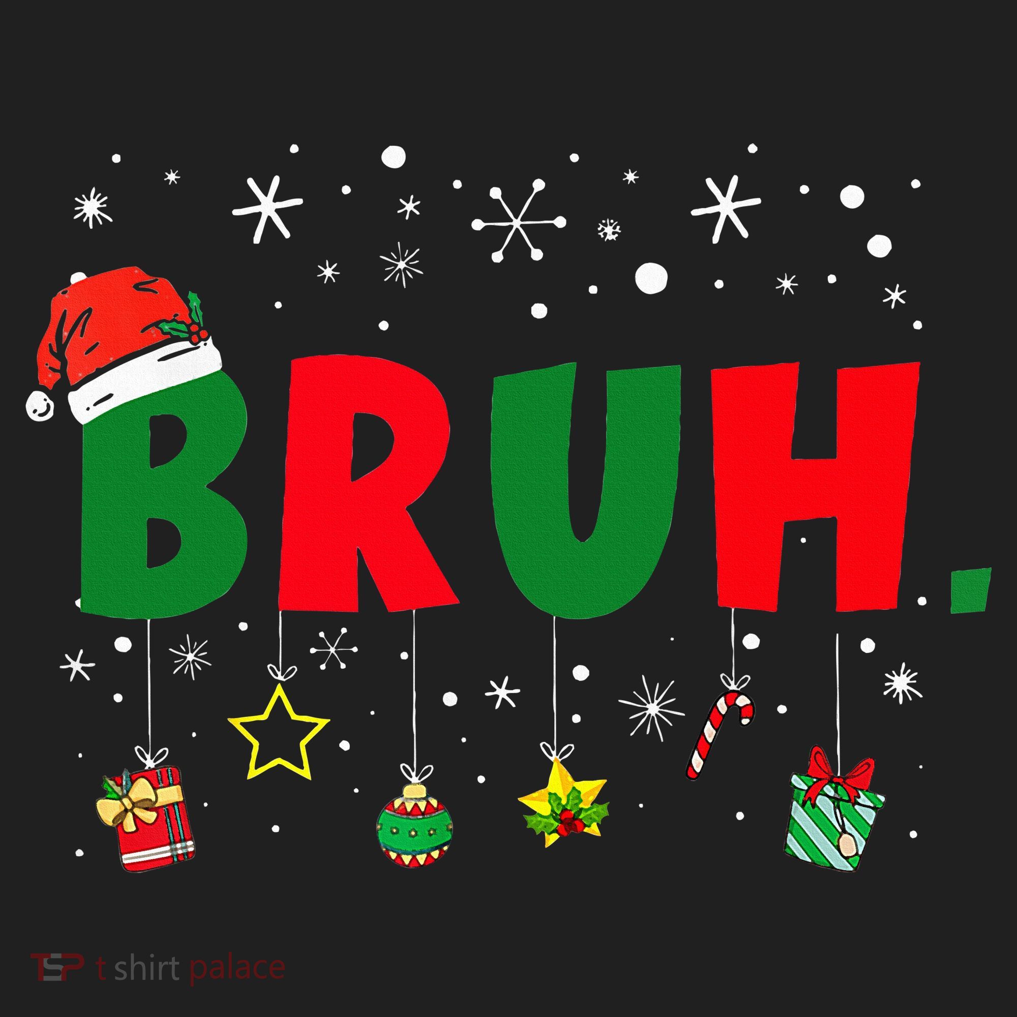 Funny Christmas Bruh Xmas Bruh Matching  Hat