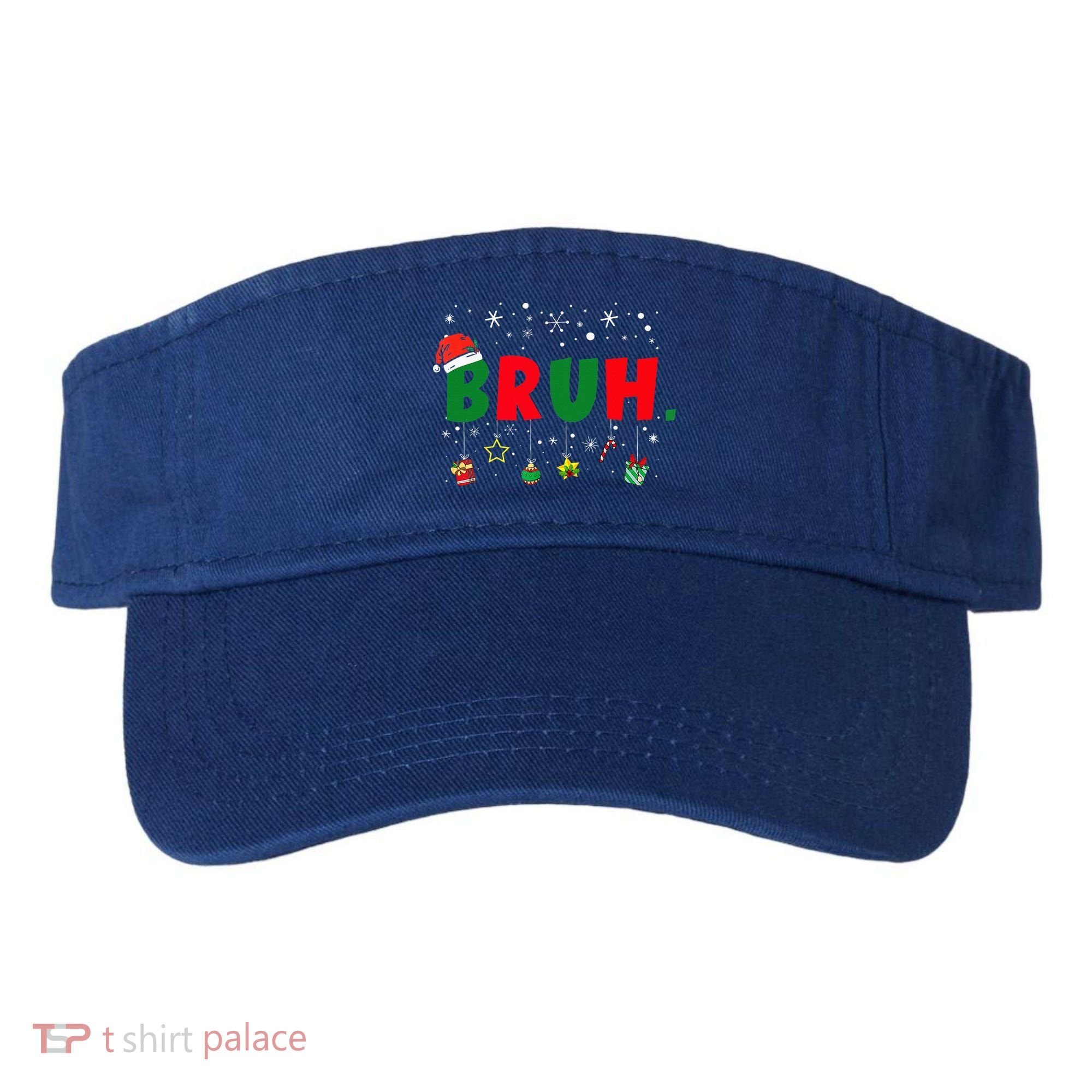 Funny Christmas Bruh Xmas Bruh Matching  Visor