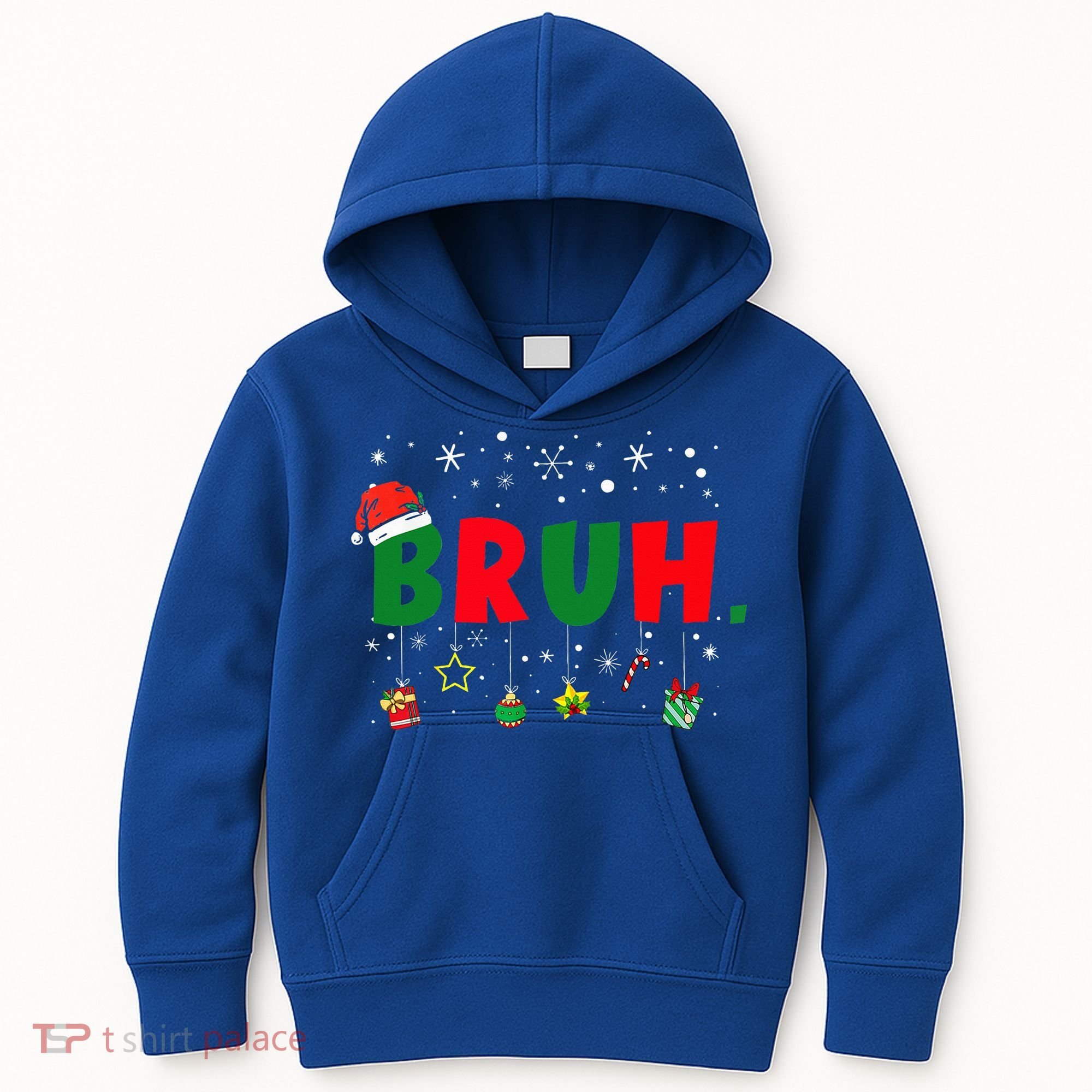 Funny Christmas Bruh Xmas Bruh Matching  Kids Hoodie