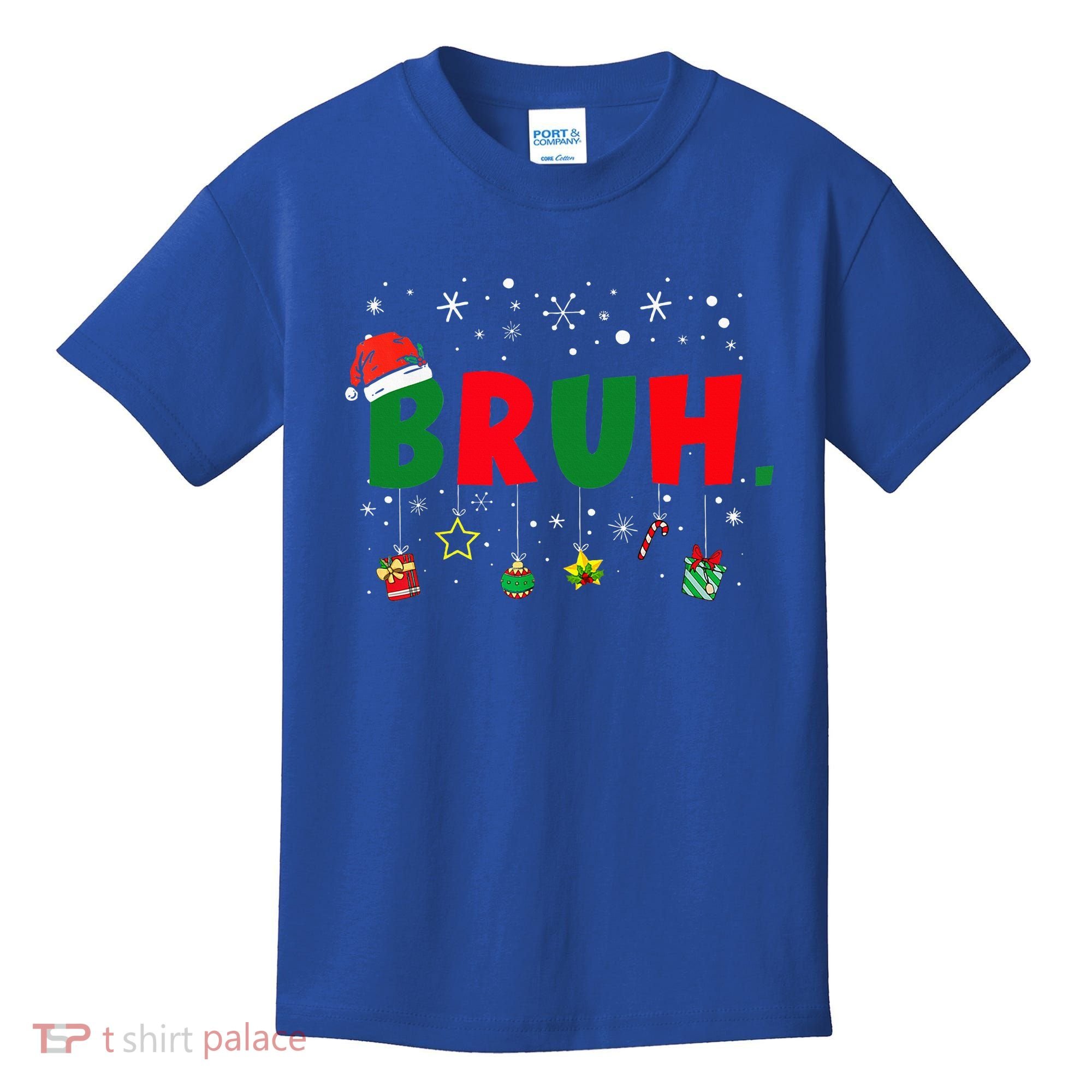 Funny Christmas Bruh Xmas Bruh Matching  Kids T-Shirt