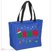 Funny Christmas Bruh Xmas Bruh Matching  Tote Bag thumb 2