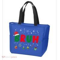 Funny Christmas Bruh Xmas Bruh Matching  Tote Bag thumb 3
