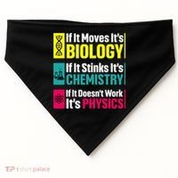 Funny Chemistry Biology Physics Nerd Funny Science Humor Gift USA-Made Doggie Bandana thumb 0
