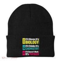 Funny Chemistry Biology Physics Nerd Funny Science Humor Gift Beanie thumb 0