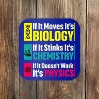 Funny Chemistry Biology Physics Nerd Funny Science Humor Gift Coaster thumb 0