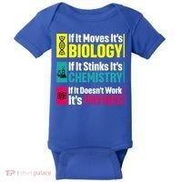 Funny Chemistry Biology Physics Nerd Funny Science Humor Gift Baby Bodysuit thumb 0
