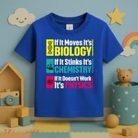 Funny Chemistry Biology Physics Nerd Funny Science Humor Gift Toddler T-Shirt thumb 3