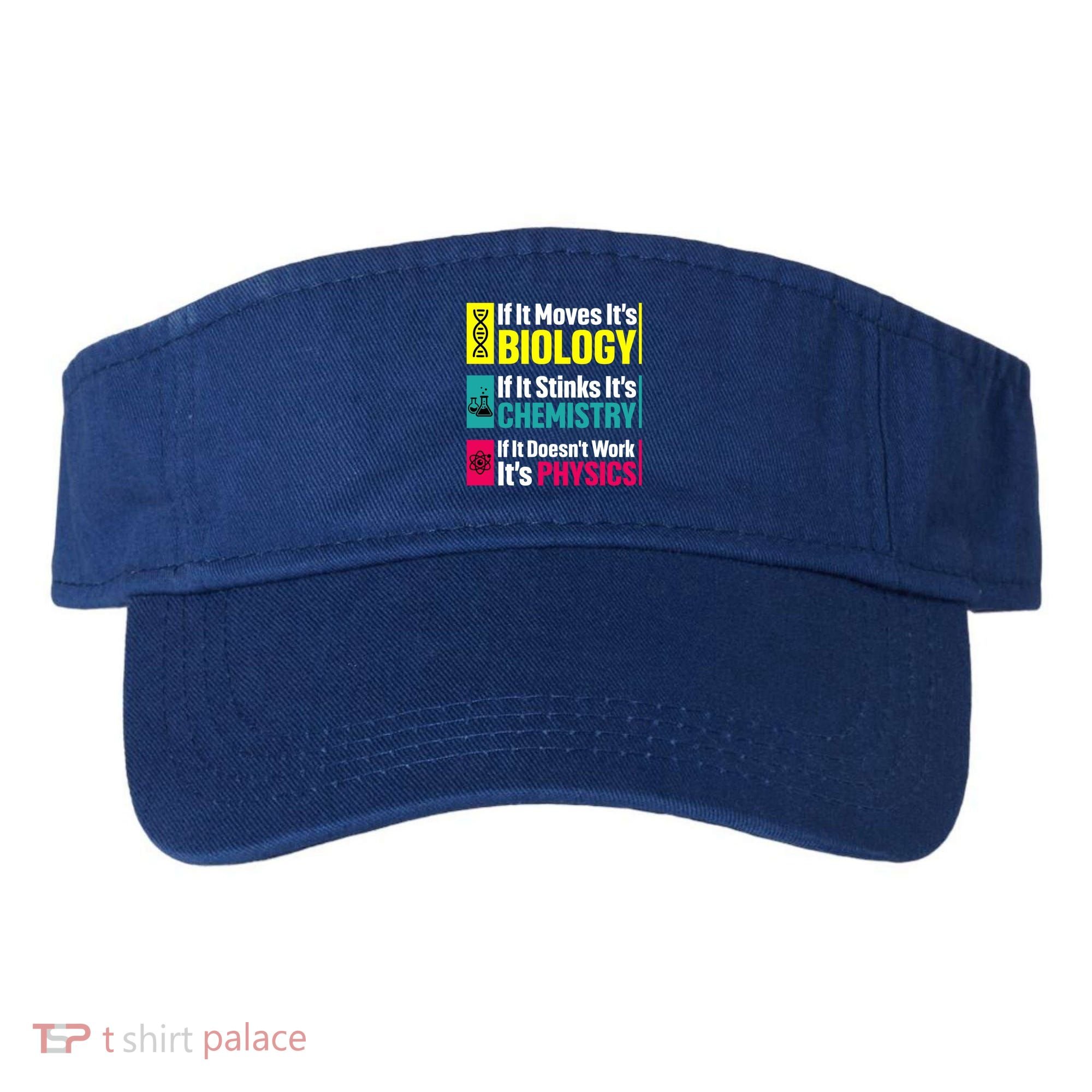 Funny Chemistry Biology Physics Nerd Funny Science Humor Gift Visor