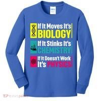 Funny Chemistry Biology Physics Nerd Funny Science Humor Gift Kids Long Sleeve Shirt thumb 0