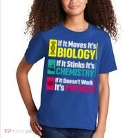 Funny Chemistry Biology Physics Nerd Funny Science Humor Gift Kids T-Shirt thumb 2