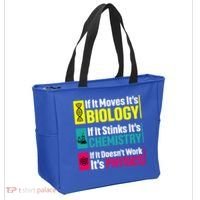 Funny Chemistry Biology Physics Nerd Funny Science Humor Gift Tote Bag thumb 2