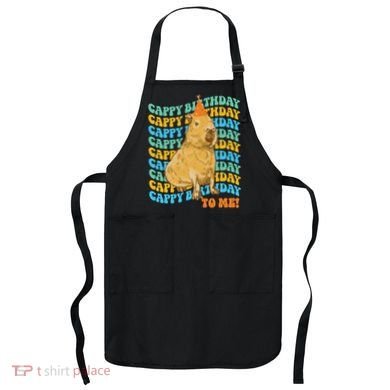 Fun Capybara Birthday Design Apron