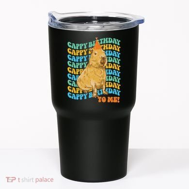 Fun Capybara Birthday Design Tumbler