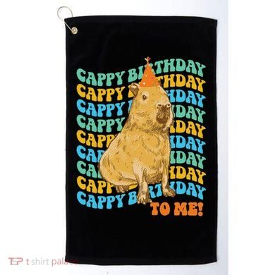 Fun Capybara Birthday Design Golf Towel