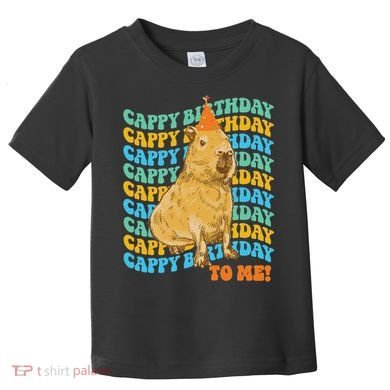 Fun Capybara Birthday Design Toddler T-Shirt