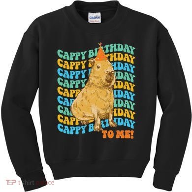 Fun Capybara Birthday Design Kids Sweatshirt