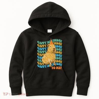 Fun Capybara Birthday Design Kids Hoodie