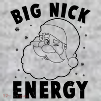 Funny Christmas Big Nick Energy Santa Claus Kids Hoodie thumb 2