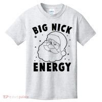 Funny Christmas Big Nick Energy Santa Claus Kids T-Shirt thumb 0