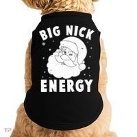 Funny Christmas Big Nick Energy Santa Claus Doggie Tank thumb 0