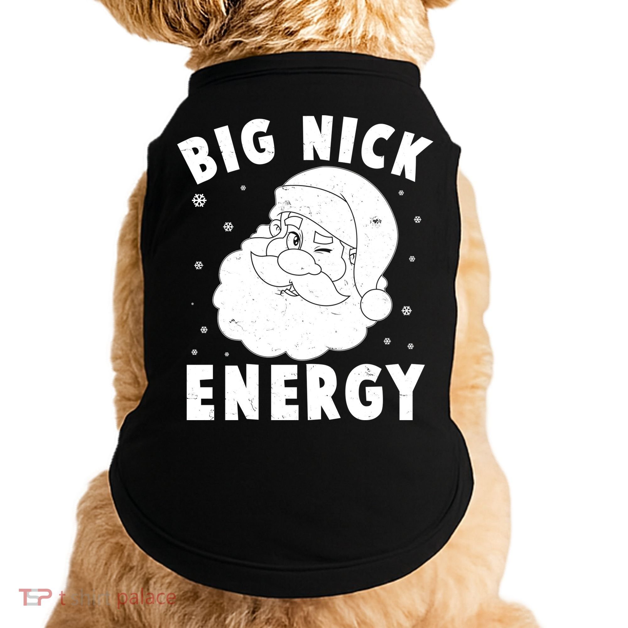 Funny Christmas Big Nick Energy Santa Claus Doggie Tank