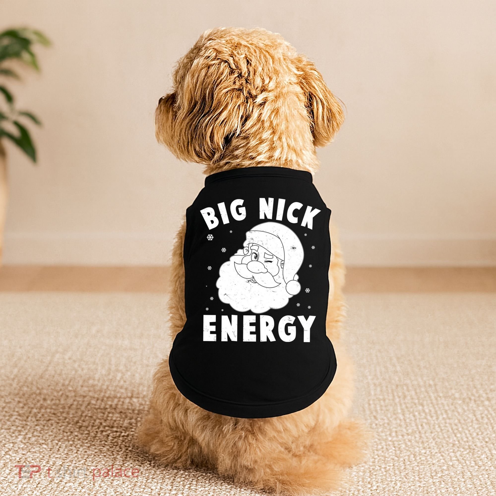 Funny Christmas Big Nick Energy Santa Claus Doggie Tank