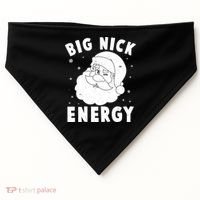 Funny Christmas Big Nick Energy Santa Claus USA-Made Doggie Bandana thumb 0
