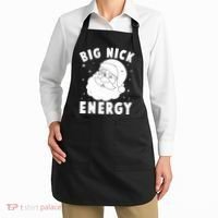 Funny Christmas Big Nick Energy Santa Claus Apron thumb 2
