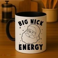 Funny Christmas Big Nick Energy Santa Claus Coffee Mug thumb 4