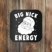 Funny Christmas Big Nick Energy Santa Claus Coaster thumb 0