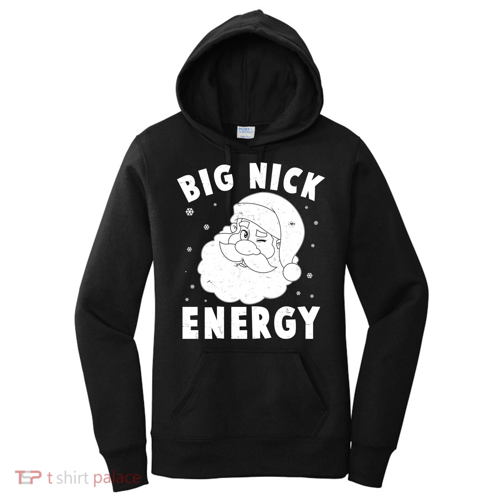 Funny Christmas Big Nick Energy Santa Claus Women's Hoodie