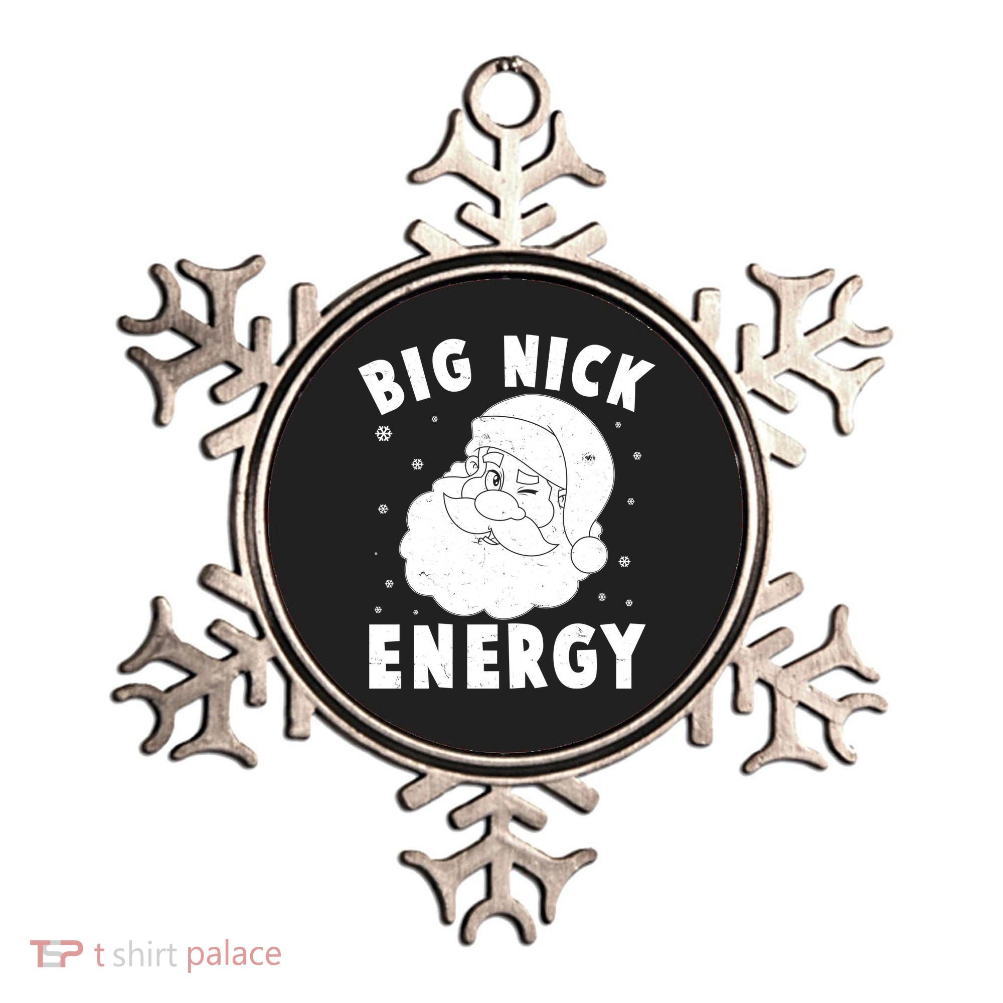 Funny Christmas Big Nick Energy Santa Claus Ornament