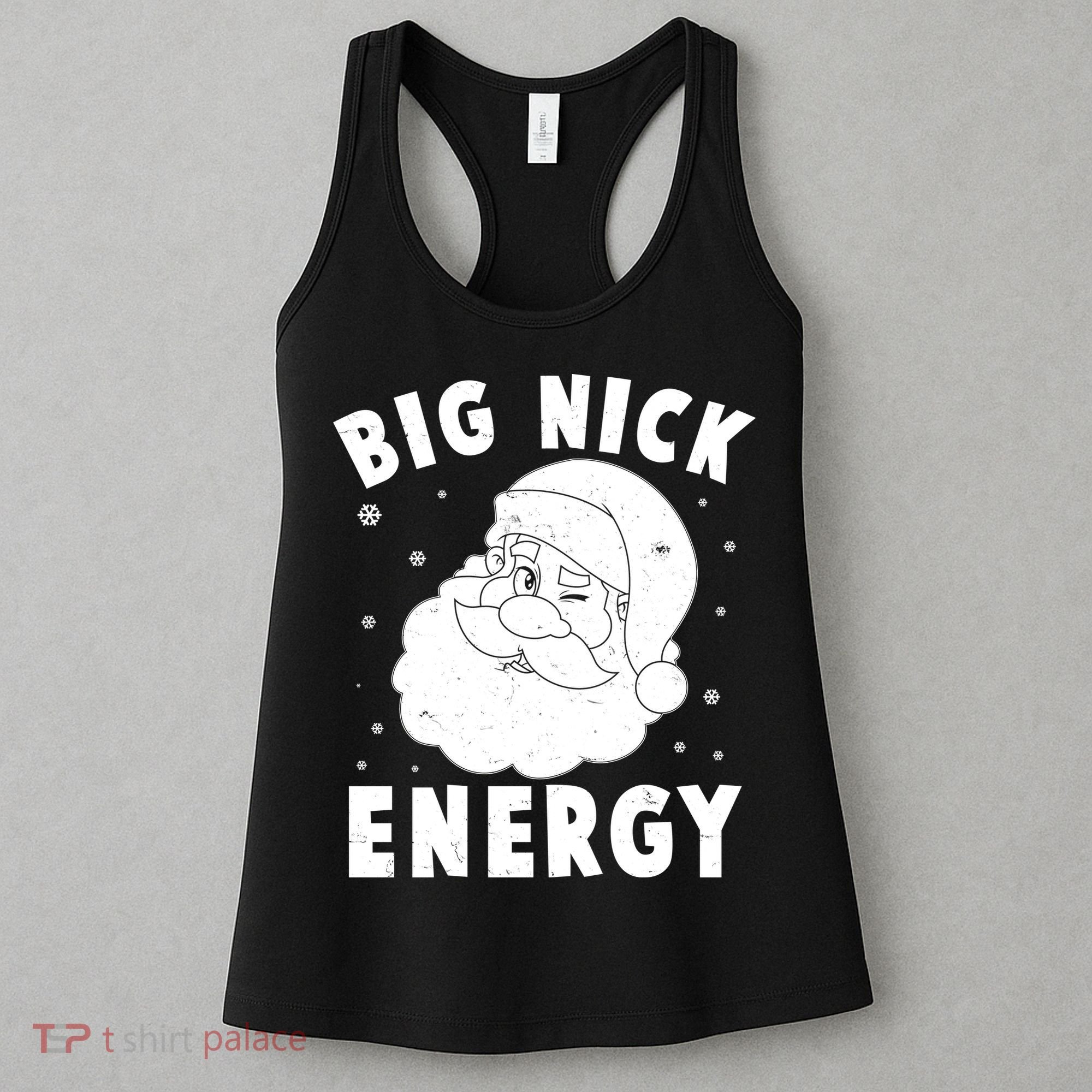 Funny Christmas Big Nick Energy Santa Claus Women's Tank Top