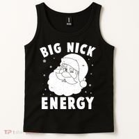 Funny Christmas Big Nick Energy Santa Claus Tank Top thumb 2