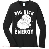 Funny Christmas Big Nick Energy Santa Claus Women's Long Sleeve Shirt thumb 0