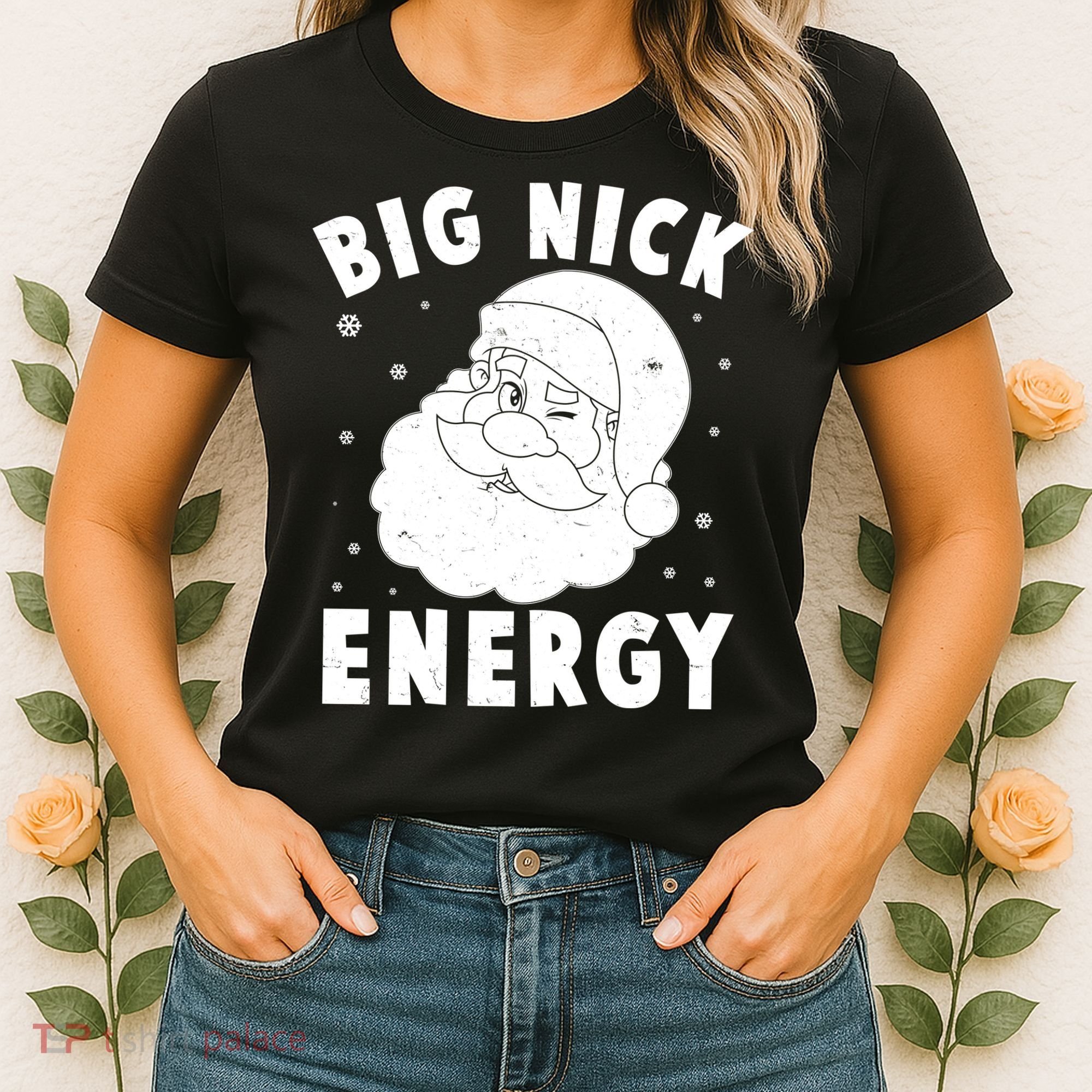Funny Christmas Big Nick Energy Santa Claus Women's T-Shirt