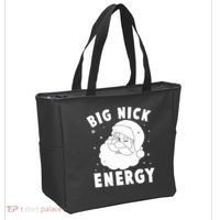 Funny Christmas Big Nick Energy Santa Claus Tote Bag thumb 2