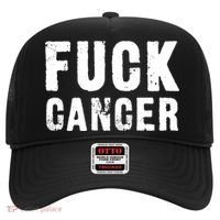 Fuck Cancer Black Font Gift Hat thumb 0