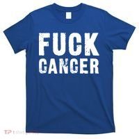 Fuck Cancer Black Font Gift T-Shirt thumb 0