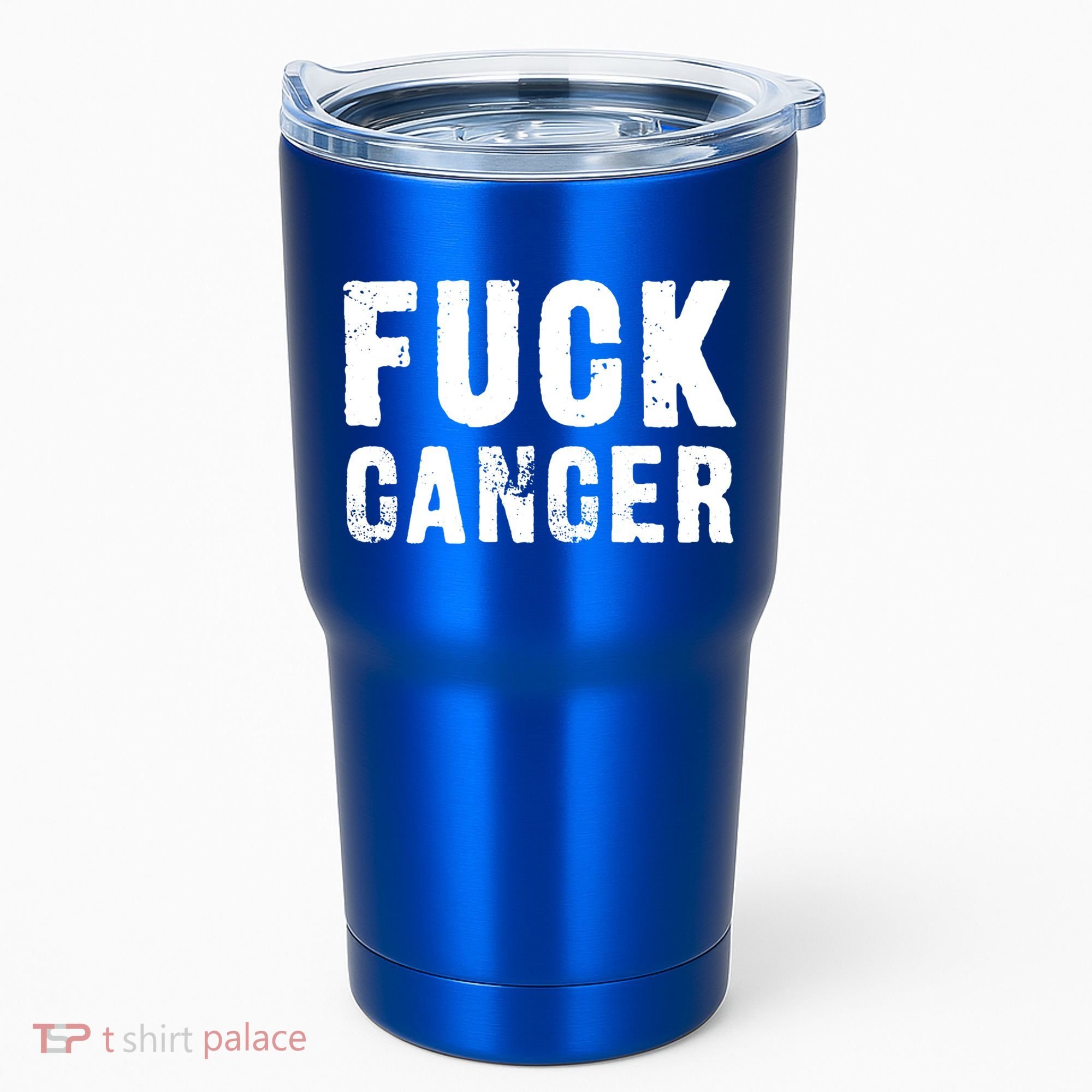 Fuck Cancer Black Font Gift Tumbler