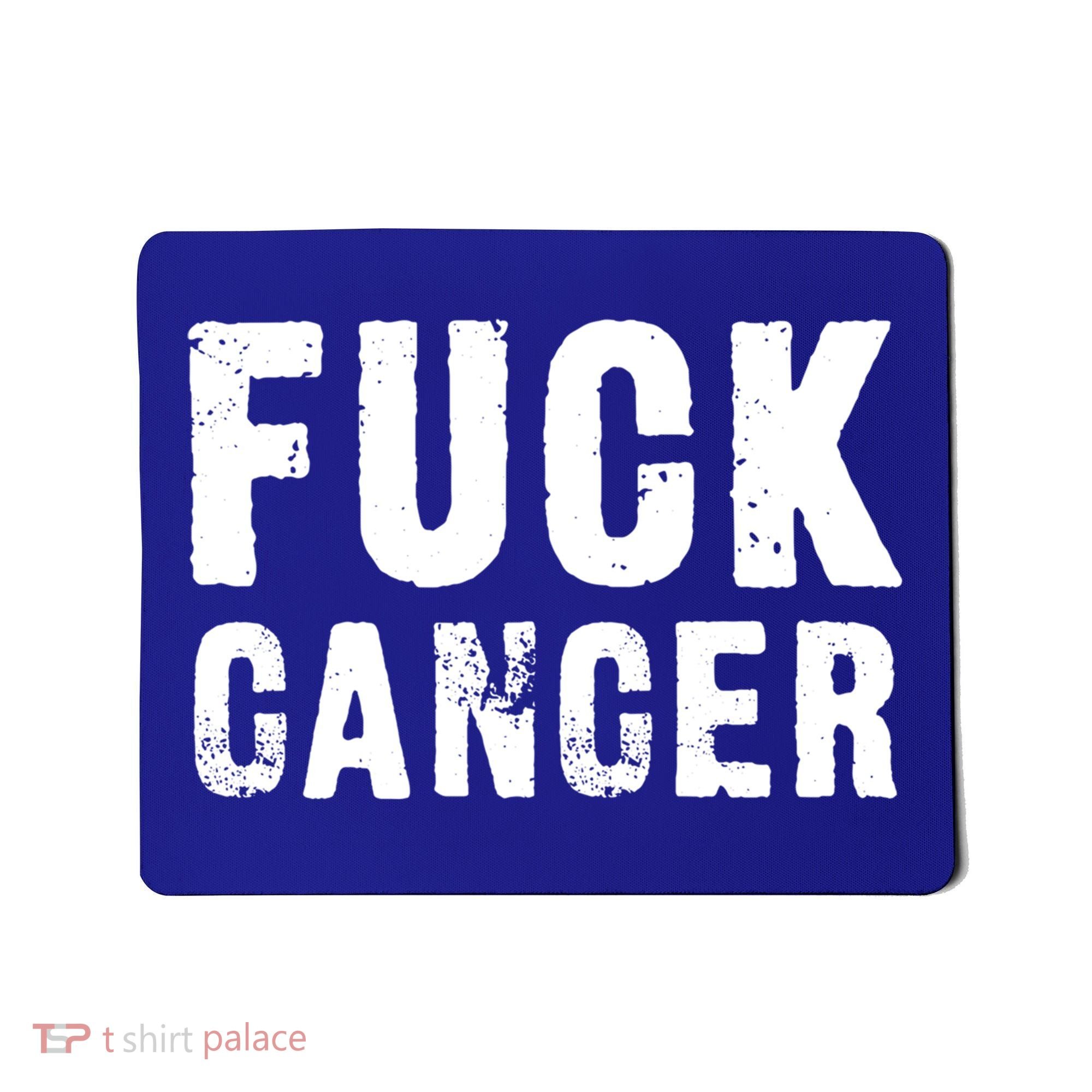 Fuck Cancer Black Font Gift Mousepad